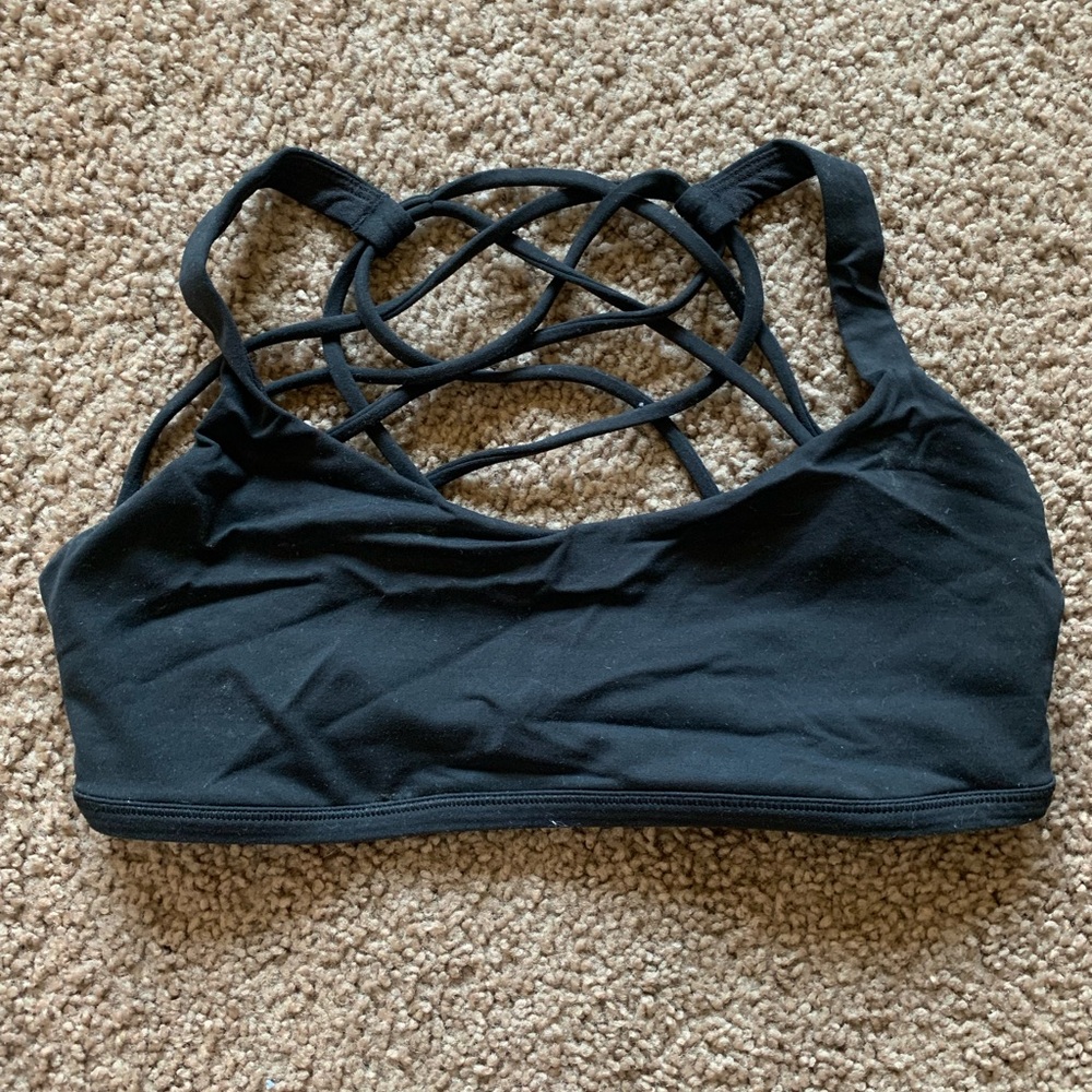 Lululemon Black Sports Bra size 6